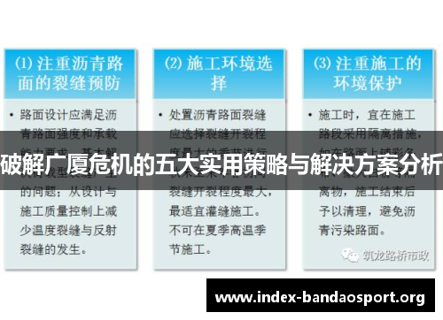破解广厦危机的五大实用策略与解决方案分析 破解广厦危机的五大实用策略与解决方案分析